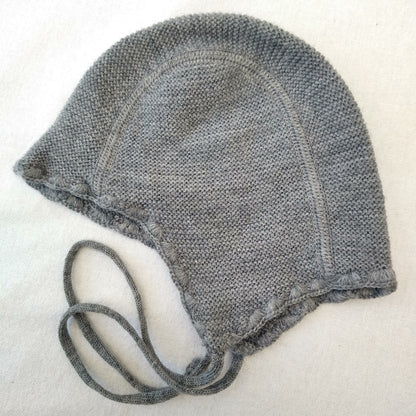 Bonnet en laine mérinos Selana - taille 0-12 mois.