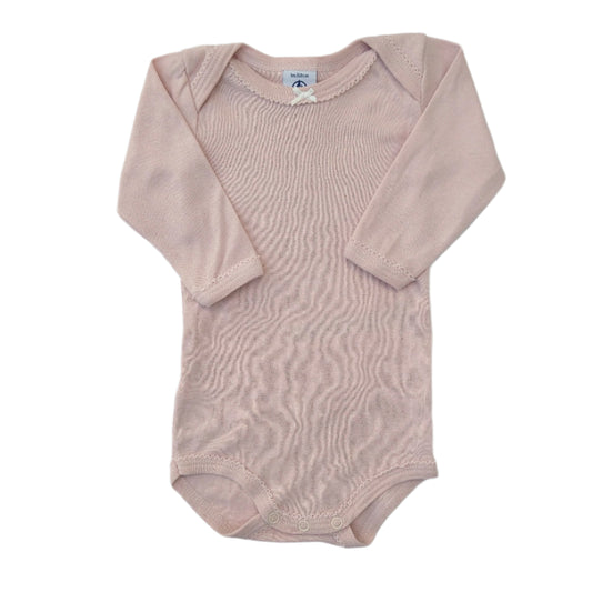 Petit Bateau pink onesie body - 3 mo / 60cm