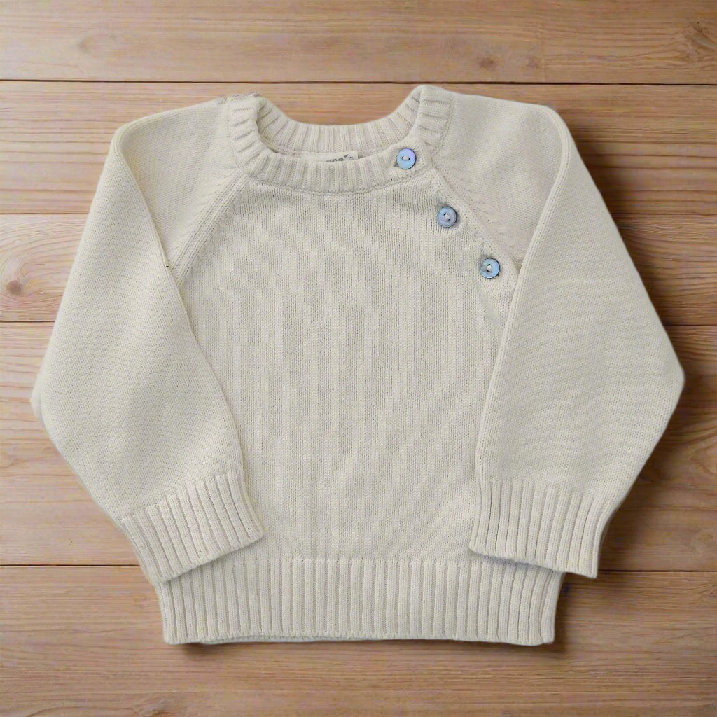 Huggee Organic Cotton Sweater - 6-9 mo